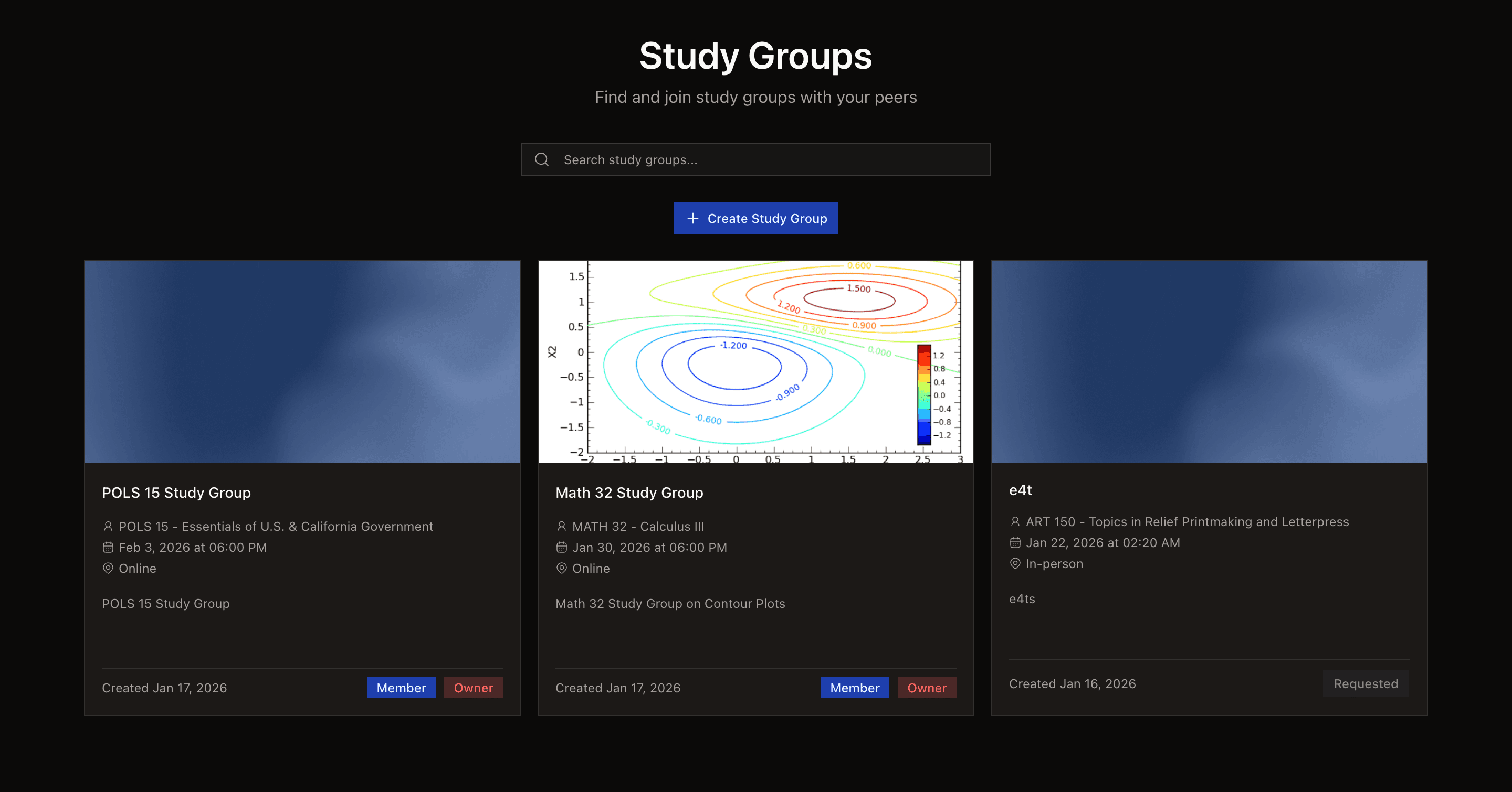 Study Groups preview